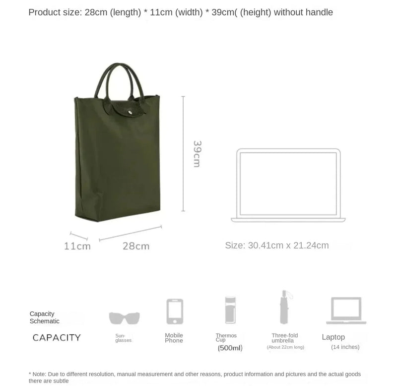 Le Pliage Tote Origami com Logo - Lançamento Novo