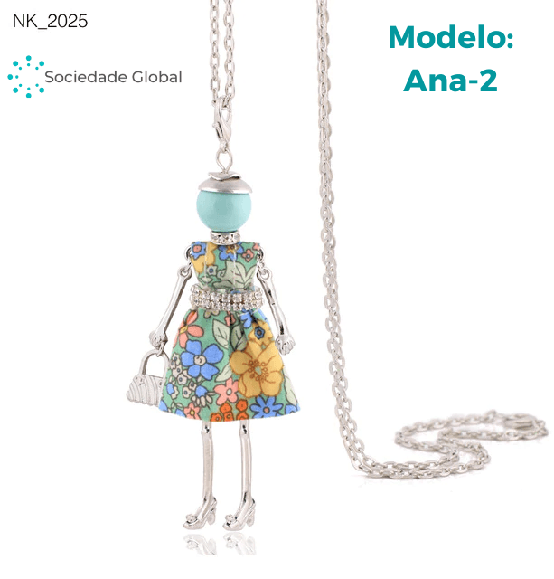 Colar Cute Doll® - Modelo Ana - Sociedade Global