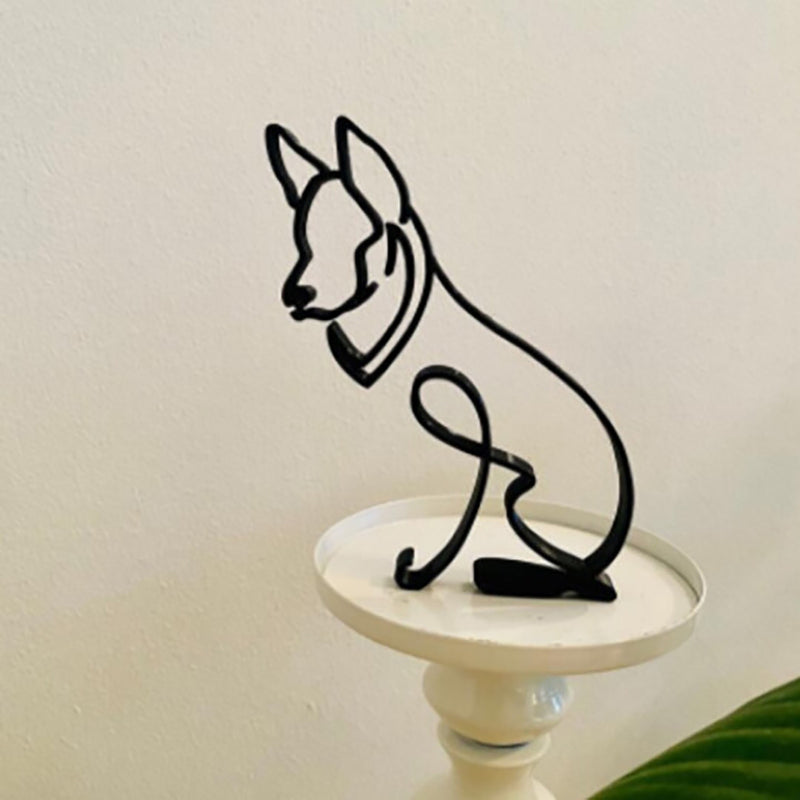 Escultura minimalista Bichinho Estimação